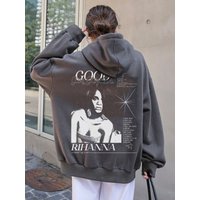 Rihanna 90s Vintage Hoodie, Rihanna Fan Hoodie