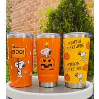 Snoopy Peanut Halloween Season Stainless Steel Travel Tumbler Mug