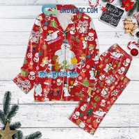 Frosty The Snowman Merry Christmas Pajamas Set, Christmas Pajamas