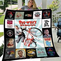 Pee Wees Big Adventure Movie Fleece Blanket