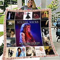 Stevie Nicks Albums Cover Fleece Blanket