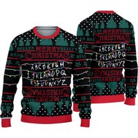 Stranger Characters Ugly Sweater