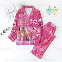 Christmas Barbe Pajamas, Barbe Pyjamas, Come On Barbi Pajama Set Women, Lets Go Party Pajamas, Barbi Girl Pajamas