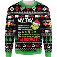 The Grin Ugly Christmas Sweater, My Day I'm Booked Grin Ugly Christmas Sweater