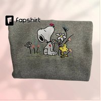 Snoopy Embroidery Crewneck/ Sweatshirt