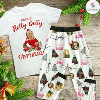 Have A Holly Dolly Christmas Pajamas, Dolly Parton Pajamas Set