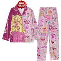 Dolly Parton You Look Into My Eyes And Light Those Dreamy Eyes Pajamas Set