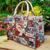 Christmas Handbag, Christmas Leather Bag
