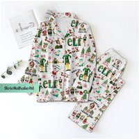 Christmas Elf Pajama Set For Women
