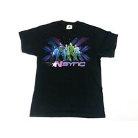 N Sync T-shirt Black Purple Gliter Disco Pop