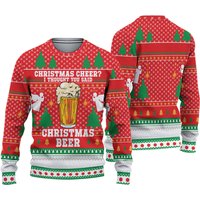 Christmas Beer Ugly 3d Sweater