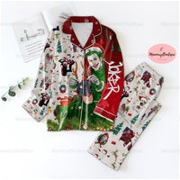 Christmas Joker Pajamas Set, Joker Movie Pyjamas