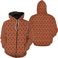 Overlook Hotel Carpet The Shining Halloween Hoodie Zip 3d