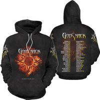 Godsmack Music Band Tour 3d Hoodie
