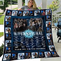 Supernatural Blanket, Thank You, Supernatural Movie Fleece Blanket