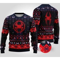 Spider Across Ugly Christmas Sweater, Spider Hero Ugly Christmas Shirt