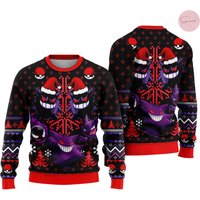 Ugly Sweater Gengar Ghastly Christmas Shirt | Funny Xmas