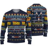 Back To The Future Ugly Knitted Christmas Sweatshirt