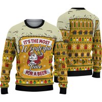 Christmas Beer Sweater Most Wonderful Time For Beer 3d Sweaters