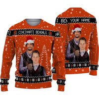Custom Ja'marr Chase Joe Burrow Cincinnati Football Ugly Christmas Sweater