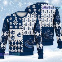 Vancouver Canucks Ice Hockey Christmas Ugly Sweater