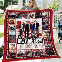 Big Time Rush Pop Band Premium Fleece Blanket
