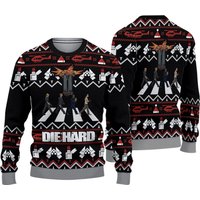 Die Hard Abbey Road Christmas Movie Ugly Sweater