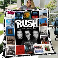 Rush Albums Cover Fleece Blanket, Rush Rock Band Fleece Blanket