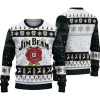 Jim Beam Lover Jim Beam Christmas Ugly Sweater Knitted Christmas