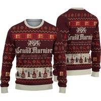 3d Grand Marnier 3d Print Christmas Sweater