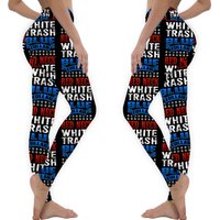 Redneck White Trash Blue Collar Essential Leggings