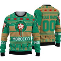 Morocco National Team, Personalized Custom Name Number, Qatar World Cup 2022 3d Sweater