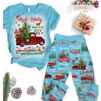 Hallmark Movie Pajamas Set, Most Likely Christmas Family Pajamas, This Is My Hallmark