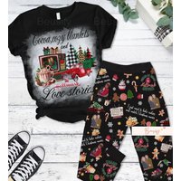 Christmas Hallmark Pajama Set - T-shirt And Pants