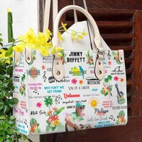 Jimmy Buffett Leather Bags,jimmy Buffett Rip Handbag,margaritaville Women Bag