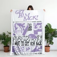 Olivia Rodrigo Get Him Back Fleece Blanket, Olivia Bad Idea Right This
