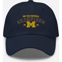 University Of Michigan 2023 Big Ten Champions Hat, Michigan Baseball Caps