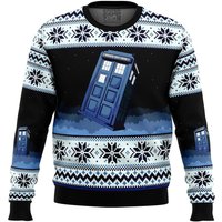 Doctor Who Tardis Ugly Christmas Sweater, Christmas Gift