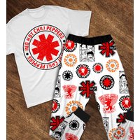 Red Hot Chili Peppers Pajamas Set, Red Hot Chili Peppers Shirt Pajamas Set