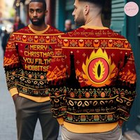 Ugly Sweater You Filthy Hobbitses Christmas Gifts | Lotr Ugly Knitted Christmas Sweater