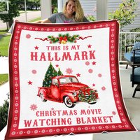 Name This Is My Hallmark Christmas Movie Fleece Blanket