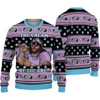 The Cream Of The Crop Wrestling Ugly Christmas Sweater