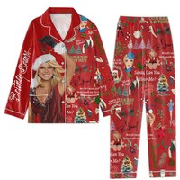 Britney Spears Merry Christmas Santa Can You Here Me Pajamas Set
