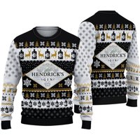 Hendricks Gin Scotland Whiskey Ugly Christmas Sweater