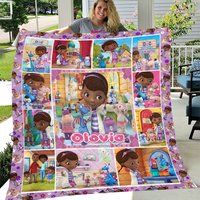 Personalized Doc Mcstuffins Fleece Blanket
