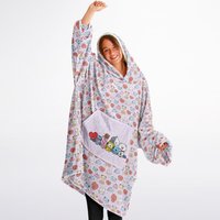 Bts Bt21 Wearable Blanket Hoodie, Bts Blanket Hoodie