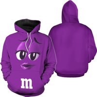 M And M Face Costume 3d Hoodie