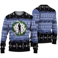 Ugly Christmas Sweater 007 James Bond Ugly Christmas Sweater