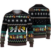 The Starters On Abbey Road Pika And Gen 1 Ugly Sweater