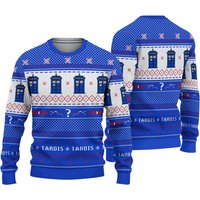 Dr Who Tardis Christmas Ugly Sweater